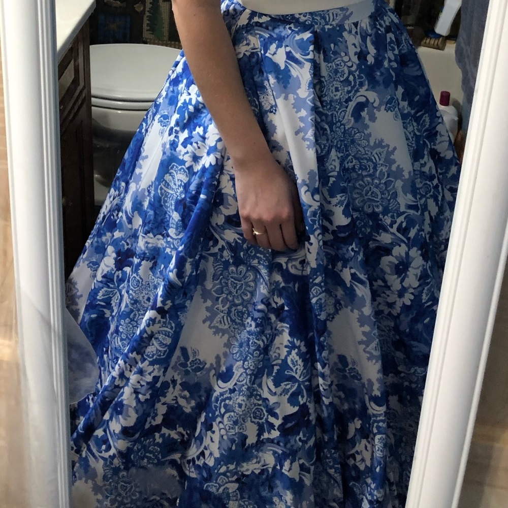 SherriHill Two Piece Prom Dress - Picture 7 of 8